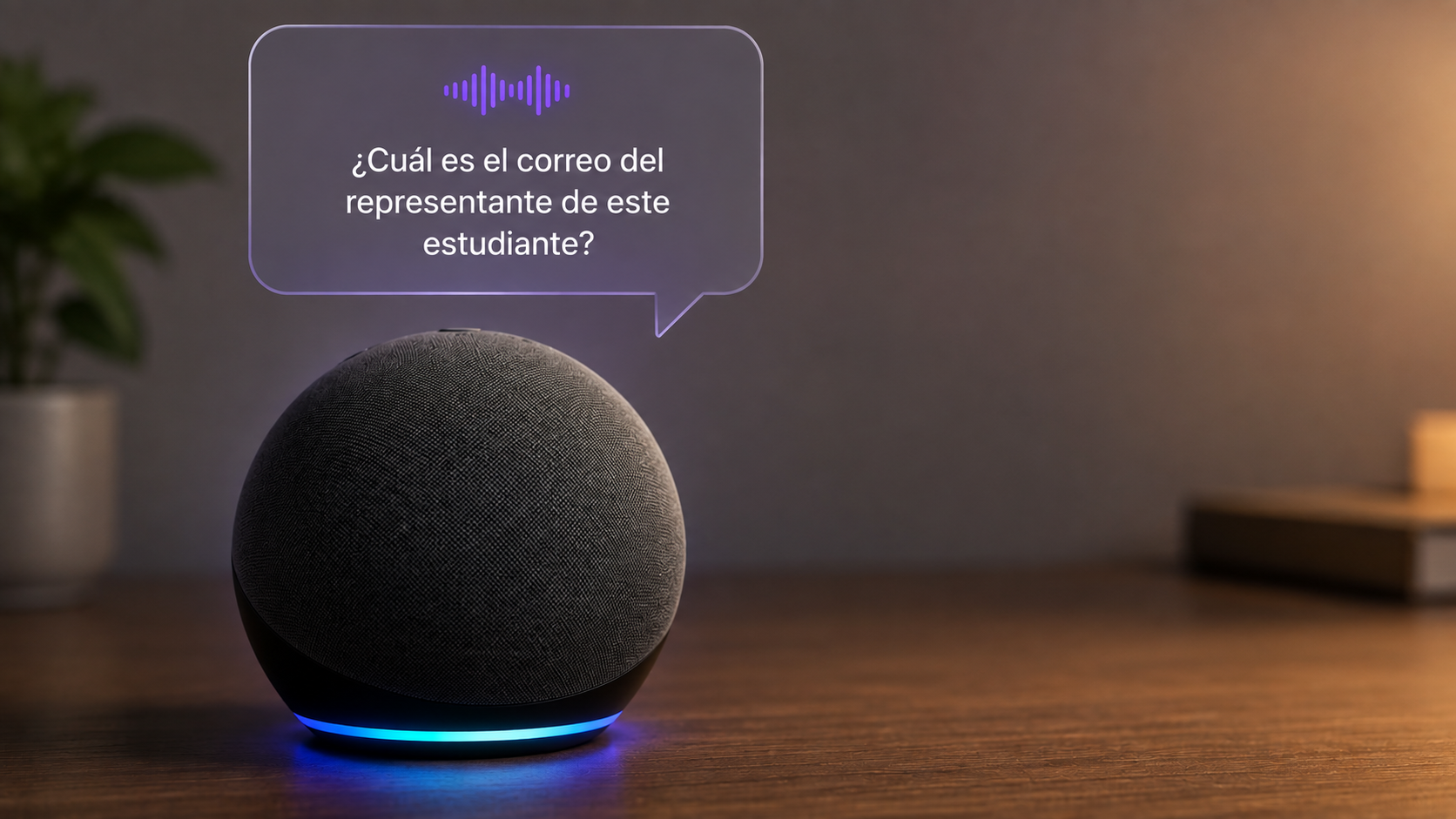 Dispositivo inteligente conectado a servicios de inteligencia artificial